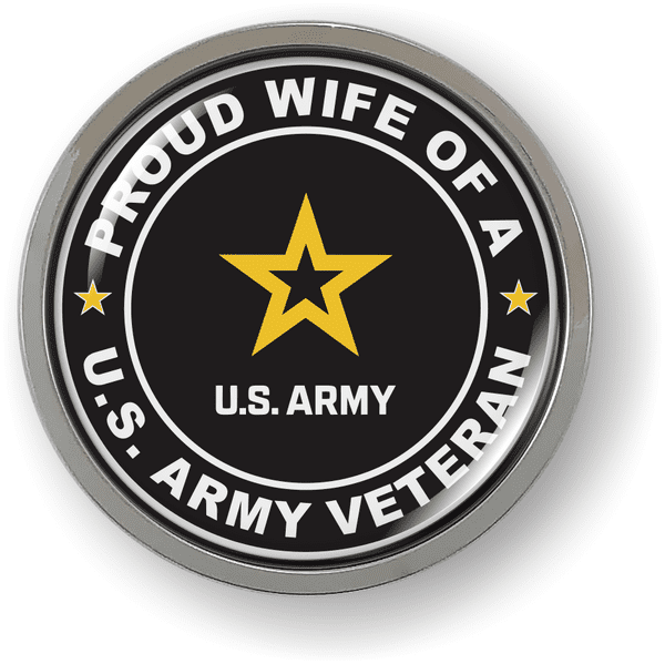 Proud Wife Of a U.S. Army Veteran Emblem
